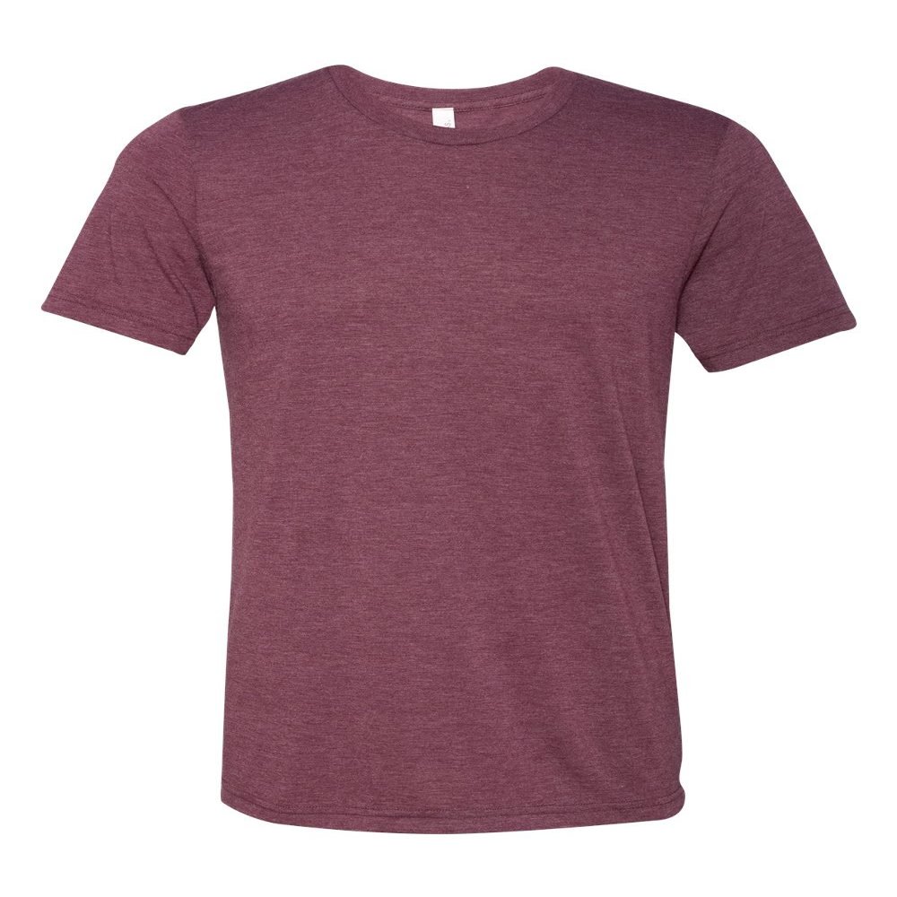 Bella Canvas Triblend Short-Sleeve T-Shirt (3413C) Maroon Triblend, 2XL