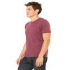 Bella Canvas Triblend Short-Sleeve T-Shirt (3413C) Maroon Triblend, 2XL view 4