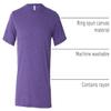 BELLA+CANVAS Triblend Short-Sleeve T-Shirt (3413C) Purple Triblend, 3XL view 4