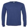 Bella Canvas Jersey Long-Sleeve T-Shirt (3501) Navy Triblend, S view 1