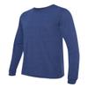 Bella Canvas Jersey Long-Sleeve T-Shirt (3501) Navy Triblend, S view 3