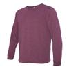 Bella Canvas Jersey Long-Sleeve T-Shirt (3501) Maroon Triblend, 2XL view 3