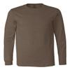 Bella Canvas Jersey Long-Sleeve T-Shirt (3501) Heather Brown, M view 1