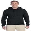 Jerzees 8 oz., 50/50 NuBlend Fleece Pullover Hood (996)- BLACK,S view 1