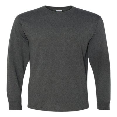 Jerzees 5.6 oz., 50/50 Heavyweight Blend Long-Sleeve T-Shirt (29L)- BLACK HEATHER,L
