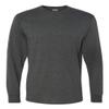 Jerzees 5.6 oz., 50/50 Heavyweight Blend Long-Sleeve T-Shirt (29L)- BLACK HEATHER,L view 1