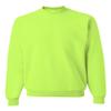 Jerzees 8 oz. 50/50 Fleece Crew (562) Safety Green, 2XL view 1