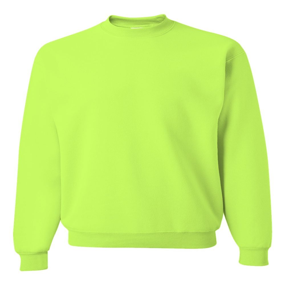 Jerzees 8 oz. 50/50 Fleece Crew (562) Safety Green, 3XL
