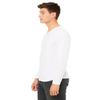 Bella Canvas Jersey Long-Sleeve V-Neck T-Shirt (3425) White Fleck Triblend, XS view 3