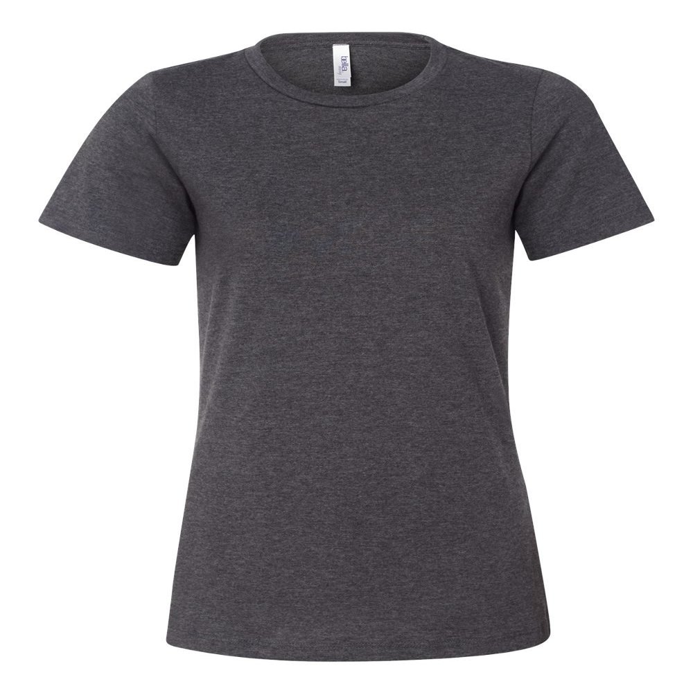 Bella Canvas Missys Relaxed Jersey Short-Sleeve T-Shirt (B6400) Dark Grey Heather, M