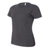 Bella Canvas Missys Relaxed Jersey Short-Sleeve T-Shirt (B6400) Dark Grey Heather, M view 3