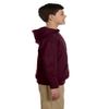Jerzees Hooded Pullover Sweatshirt (996Y) Maroon, XL view 4
