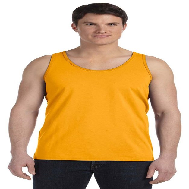 Bella + Canvas Unisex Jersey Tank, Large, GOLD
