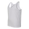 Bella Canvas Unisex Made In The USA Jersey Tank, Small, White view 2