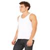Bella Canvas Unisex Made In The USA Jersey Tank, Small, White view 3