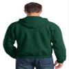 Jerzees 8 oz., 50/50 NuBlend Fleece Pullover Hood (996)- BLACK HEATHER,L view 2