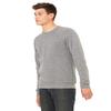 Bella Canvas Sponge Fleece Crew Neck Sweatshirt (3901) Grey Triblend, L view 3