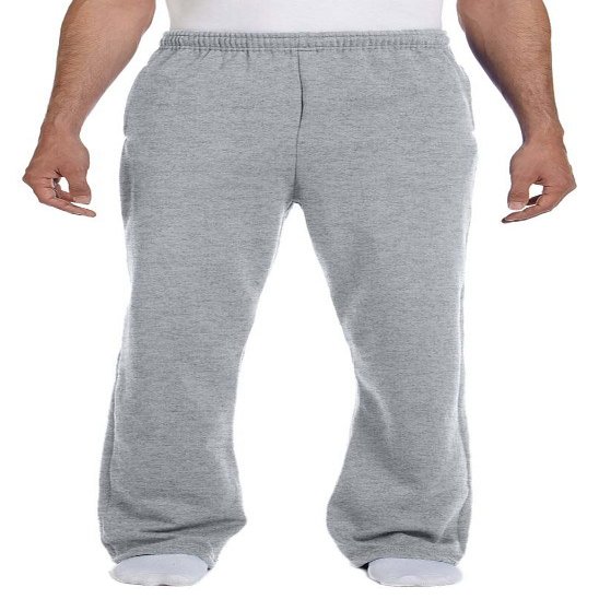 Jerzees 8 oz. 50/50 Open-Bottom Sweatpants (974MP) Oxford, 3XL