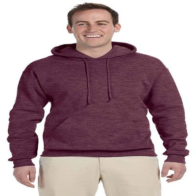 Jerzees 8 oz., 50/50 NuBlend Fleece Pullover Hood (996)- VINT HTH MAROON,3XL
