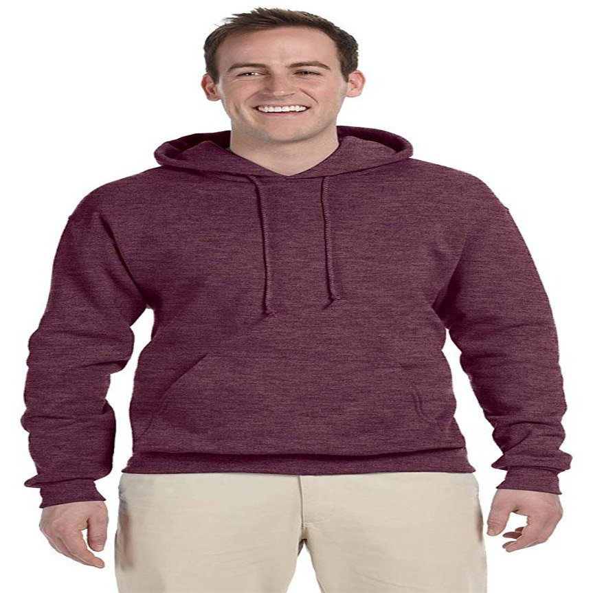 Jerzees 8 oz., 50/50 NuBlend Fleece Pullover Hood (996)- VINT HTH MAROON,3XL