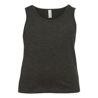 Bella Canvas Youth Jersey Tank (3480Y)- DK Grey Heather,S