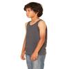 Bella Canvas Youth Jersey Tank (3480Y)- DK Grey Heather,S view 3