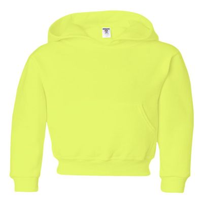 Jerzees Youth 8 oz., 50/50 NuBlend Fleece Pullover Hood (996Y)- SAFETY GREEN,L