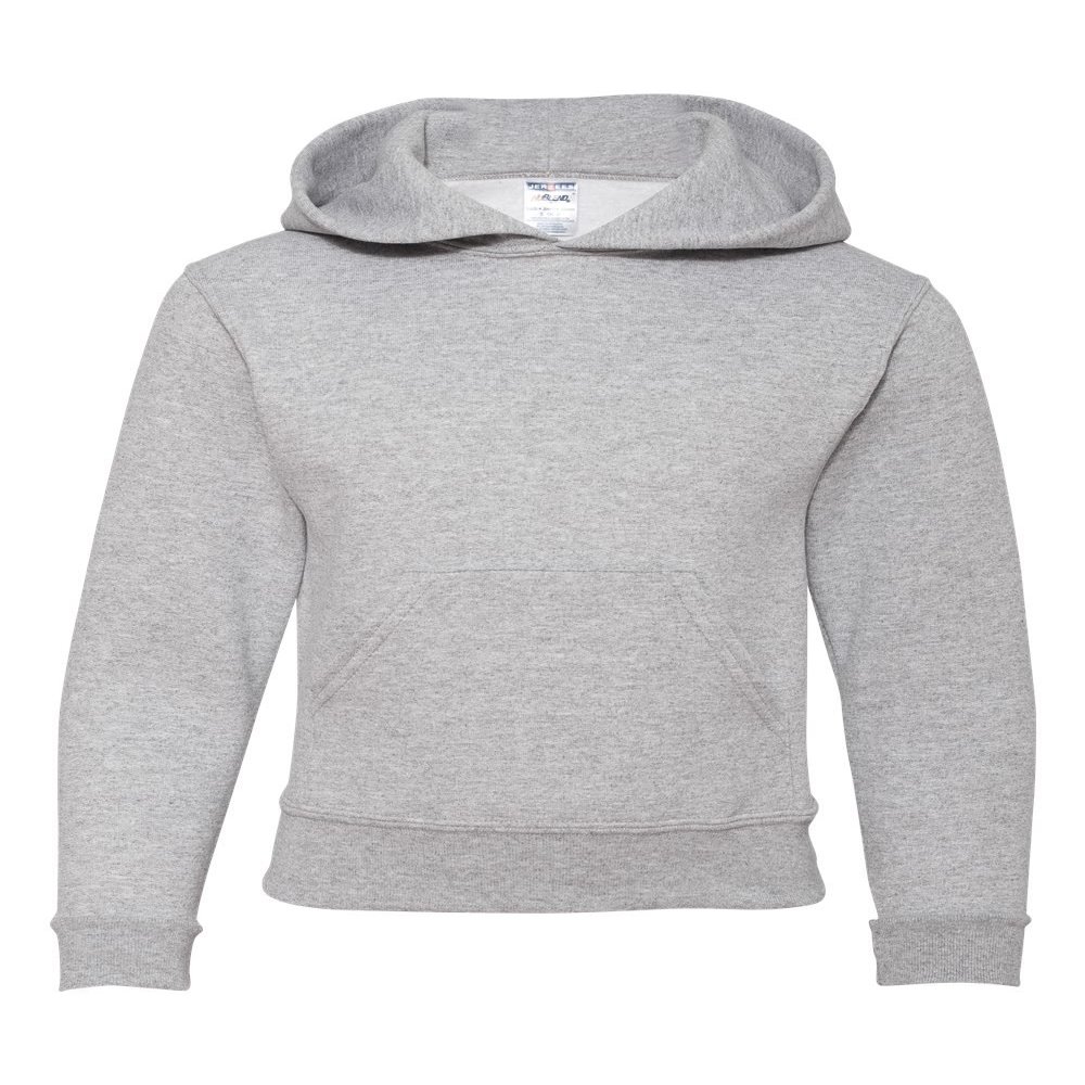 Jerzees Hooded Pullover Sweatshirt (996Y) Athletic Heather, M