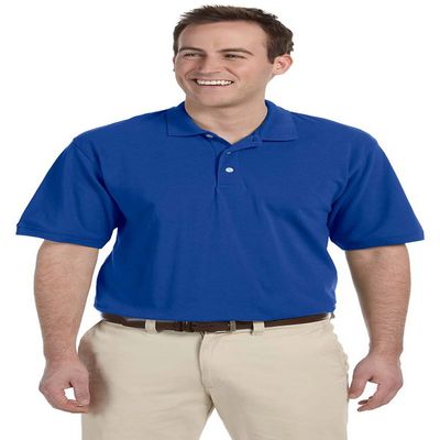 Harriton 5.6 oz. Easy Blend Polo (M265) True Royal, S