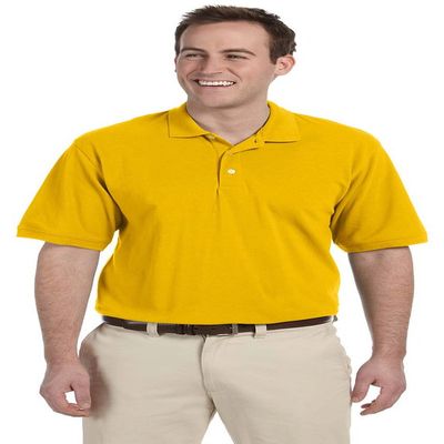 Harriton 5.6 oz. Easy Blend Polo (M265) Sunray Yellow, 3XL