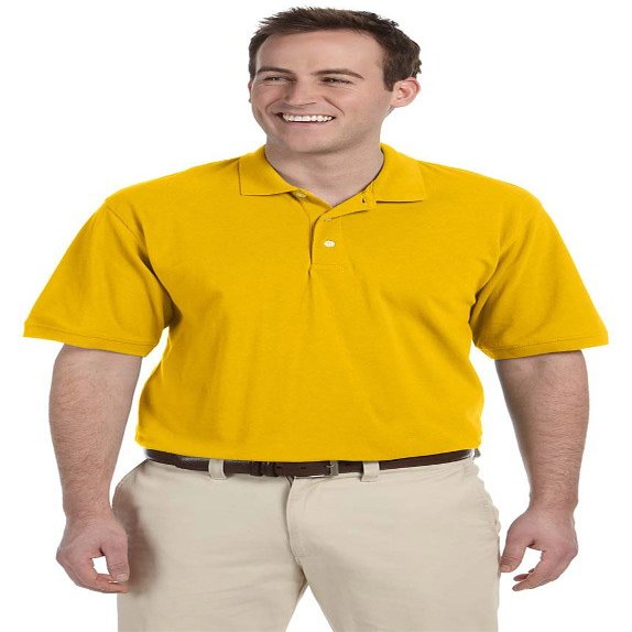 Harriton 5.6 oz. Easy Blend Polo (M265) Sunray Yellow, 3XL
