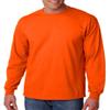 Cotton 6 oz. Long-Sleeve T-Shirt (G240) Safety Orange, XL view 1
