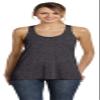 Bella + Canvas Ladies Flowy Racerback Tank, Medium, DRK GREY HEATHER view 1