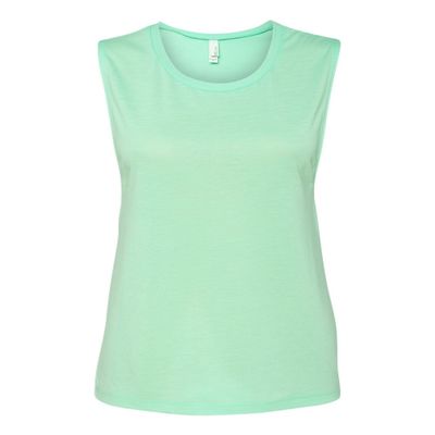 BELLA+CANVAS Flowy Scoop Muscle Tank (B8803) Mint Green, L