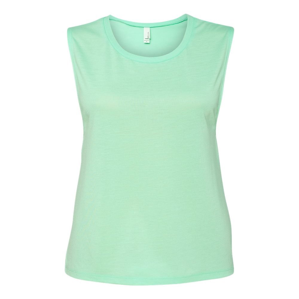 BELLA+CANVAS Flowy Scoop Muscle Tank (B8803) Mint Green, L