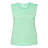 BELLA+CANVAS Flowy Scoop Muscle Tank (B8803) Mint Green, L view 1
