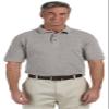 Harriton 6 oz. Ringspun Cotton Pique Short-Sleeve Polo (M200) Grey Heather, M view 1