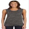Bella Canvas Flowy Scoop Muscle Tank (B8803) Black Marble, L view 1