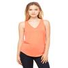 Flowy V-Neck Tank (B8805) Coral, 2XL view 2