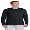 Performance 4.5 oz. Long-Sleeve T-Shirt (G424) Black, 2XL view 1