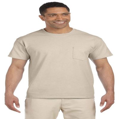 Cotton 6 oz. Pocket T-Shirt (G230) Sand, 4XL