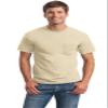 Cotton 6 oz. Pocket T-Shirt (G230) Sand, S view 1