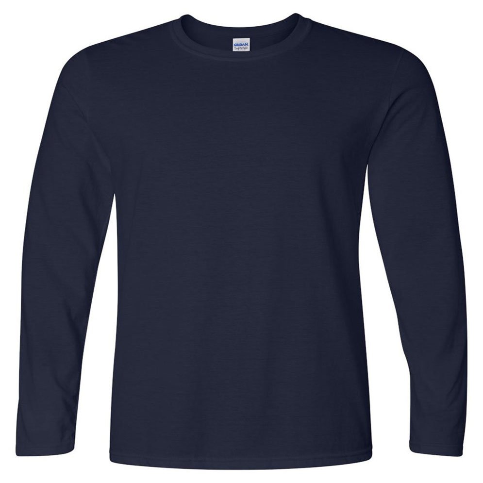 Gildan Softstyle 4.5 oz. Long-Sleeve T-Shirt, Small, NAVY