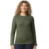4.5 oz. Long-Sleeve T-Shirt (G644) Military Green, M view 1