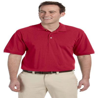 5.6 oz. Easy Blend Polo (M265) Red, 4XL