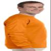 Cotton 6 oz. Long-Sleeve T-Shirt (G240) Maroon, L view 4
