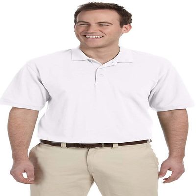 Harriton 5.6 oz. Easy Blend Polo (M265) White, S