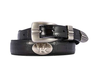 ZEP-PRO Kentucky Wildcats Men's Dressy Leather Belt, Croc-Tan, 42