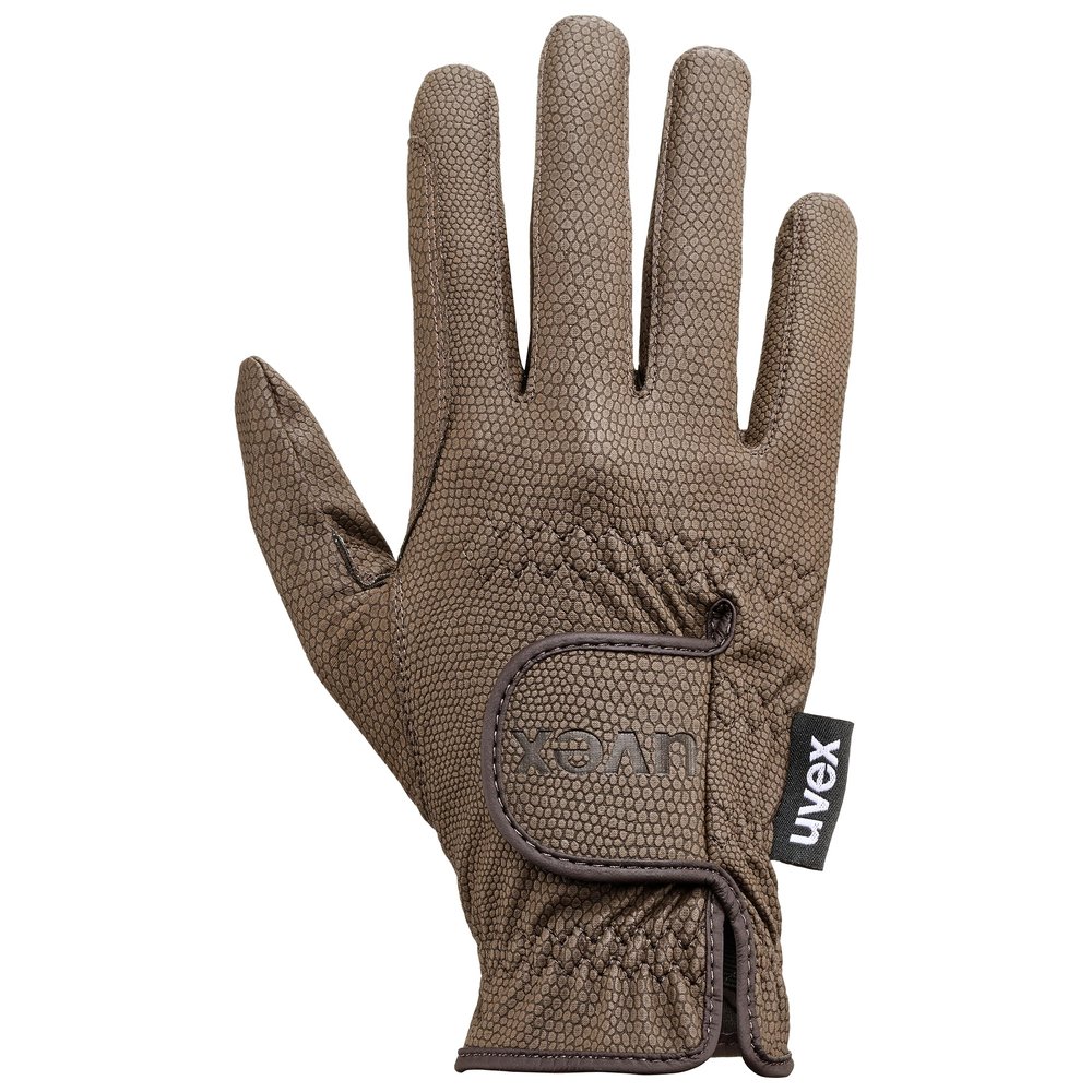 Uvex Sportstyle Riding Gloves for Men and Women - Excellent Grip & Durable - Touchscreen Compatible - Brown, Size 9.5