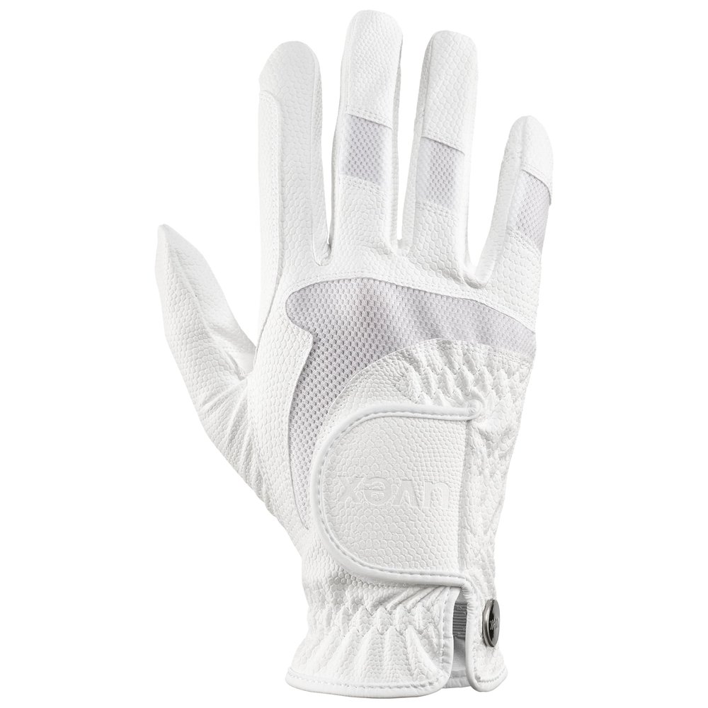 Uvex i-Performance 2 Riding Gloves  Breathable, Touchscreen-Capable Equestrian Gloves for Men & Women, White 7